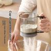 Semi-Automatic Flour Sifter Hand Press Design Transparent Food Grade Sieve for Home Baking Cake Pastry Making