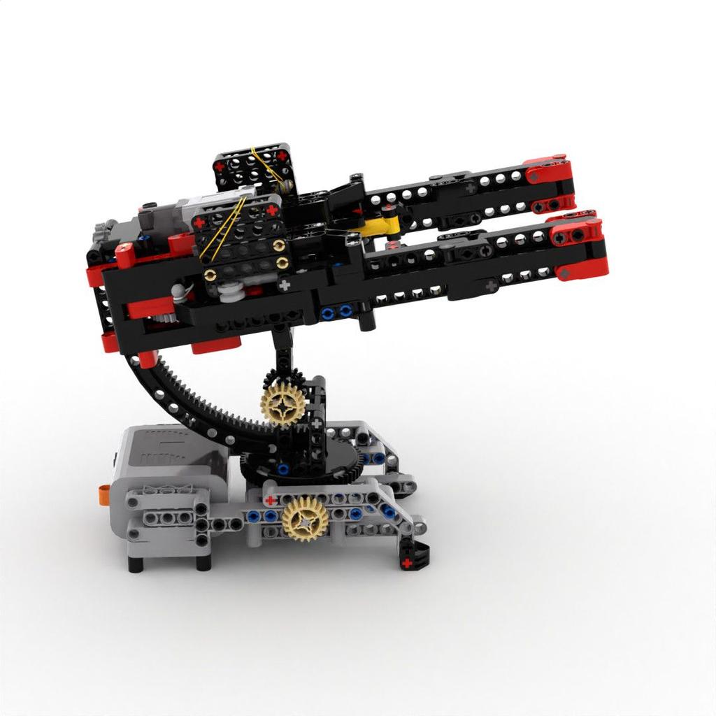 Anti-Aircraft Gun Robot Model Technology Building Block Assembly With Motor Drive Fire Bullets Educational Toy Bricks Teens Gift