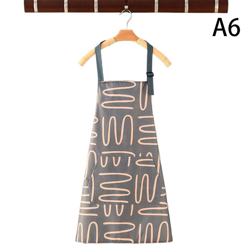 Cute Flower Kitchen Household Oil-Proof Cooking Apron For Women Children Men Kitchen Waterproof Adult Coffee Baking Accessories