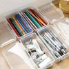 2/3Pcs Clear Hard Pencil Case Stackable High Capacity Pencil Case Colored Pencil Organizers Box for Sketch Pencil Marker