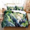 Space Fantasy Game Honkai Star Rail 3PCS Bedding Duvet Cover + 2 Pillowcases Anime Fan Quilt Set Dan Heng Welt Fantasy