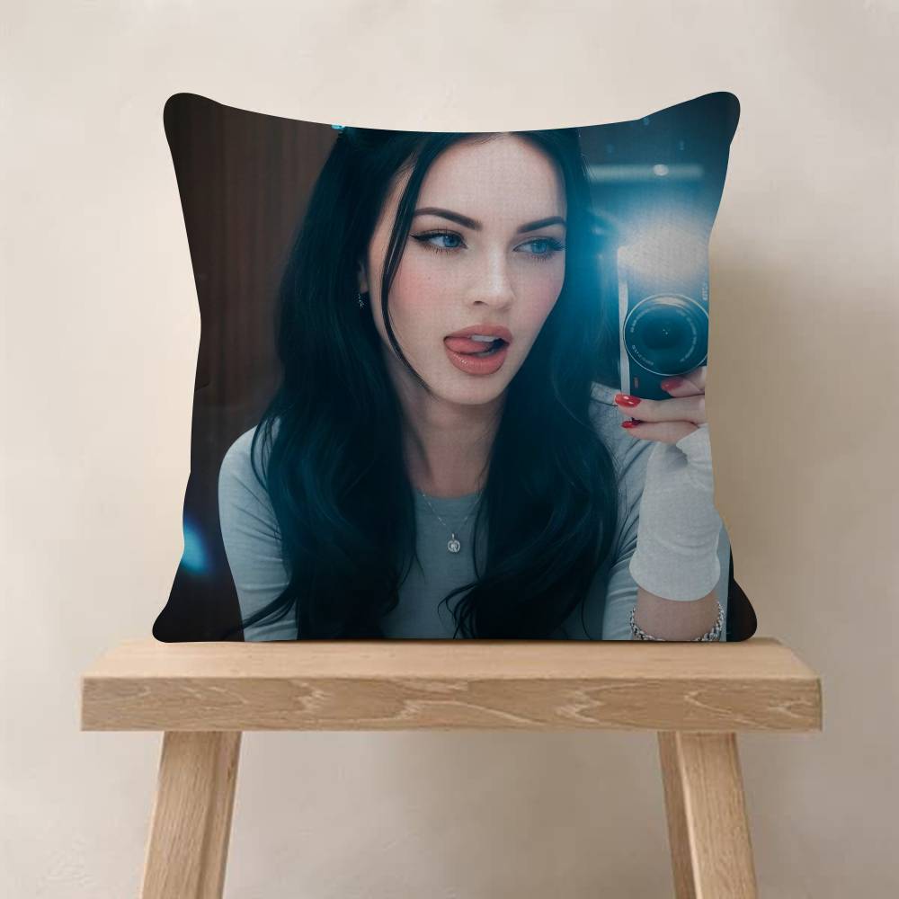 M-megan Fox Actor Pillowcase Toon Gift Cushion Cover Bedroom Home Sofa Chair Seat Decor Pillow Case
