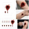 5PCS/SET Long-Lasting Bloody Scar Tattoos Decals Halloween Fake Wound Stickers  Film Props