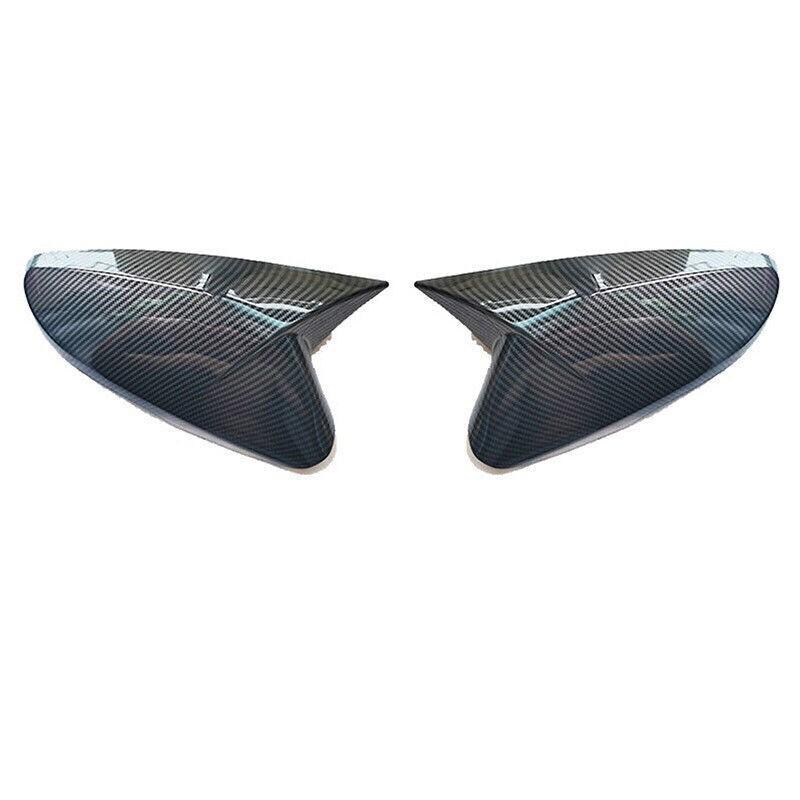 For Hyundai Veloster 2012-2017 Carbon Fiber OX Rear View Mirror Cover Trim 2PCS