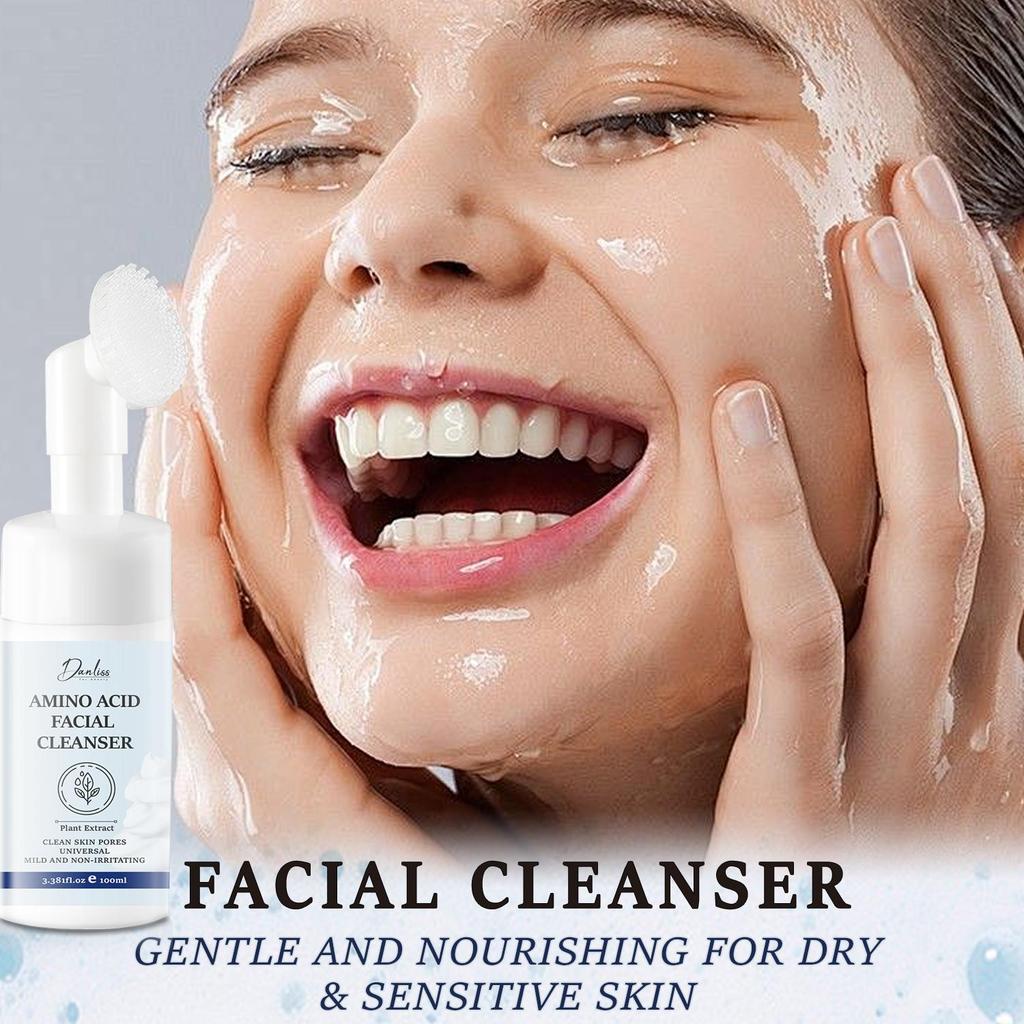 Amino Acid Facial Cleanser-Locks In Moisture For Soft, Supple Skin-Nourishes And Revitalizes For A Healthy Glow-Suitable For All Skin Types, 100ml