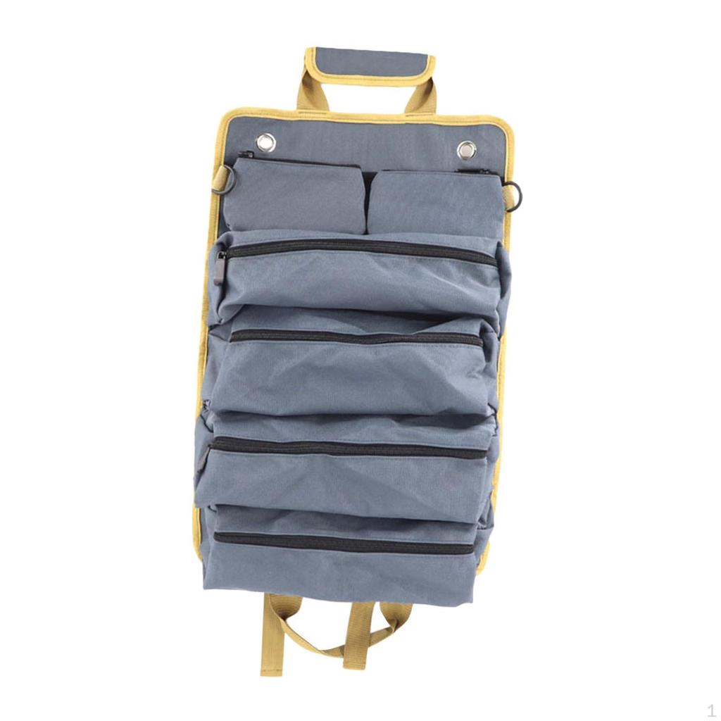 Portable Tool Bag Organizer with Detachable Pouches for Home and Garage Storage