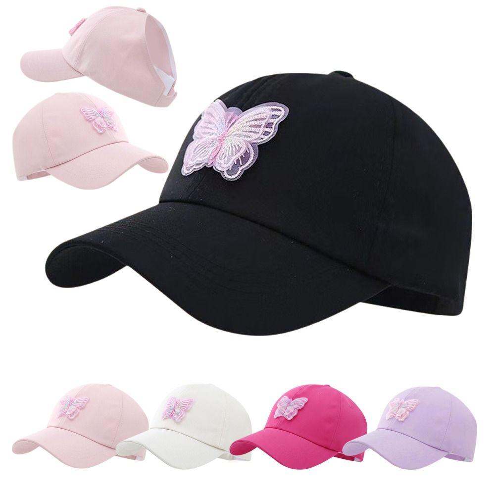 Breathable Back Opening Sun Hat Adjustable Parent-child Cap Fashion Visor Cap For Women Kids