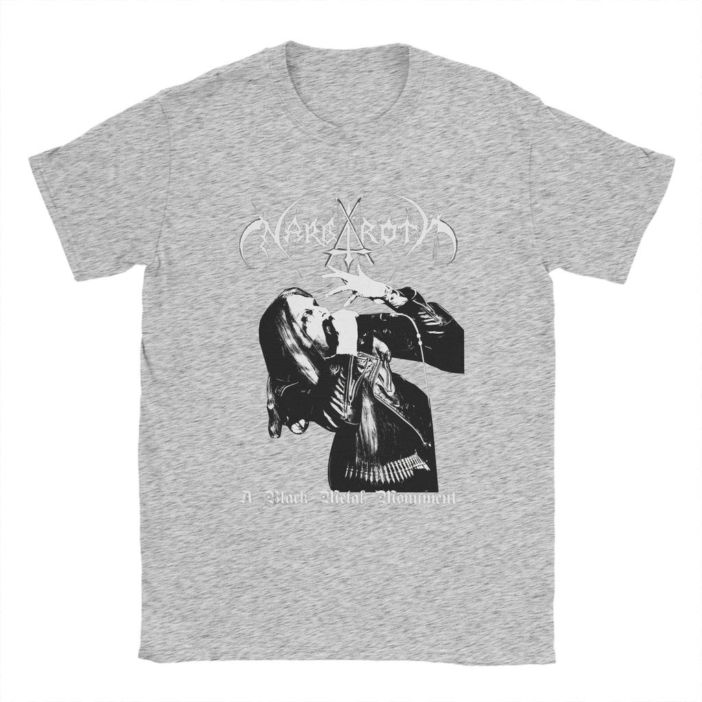 Nargaroth T-shirt för Män Bomull Humor T-shirts Rundhalsad T-shirt Kortärmade Toppar Sommar