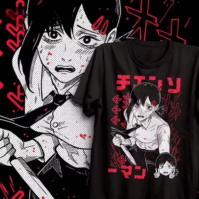 Chainsaw Man Anime Nuevos Enero Printed T Shirt Men's and Women's T Shirt Men's Top Sports T Shirt 2026 Summer New Tee