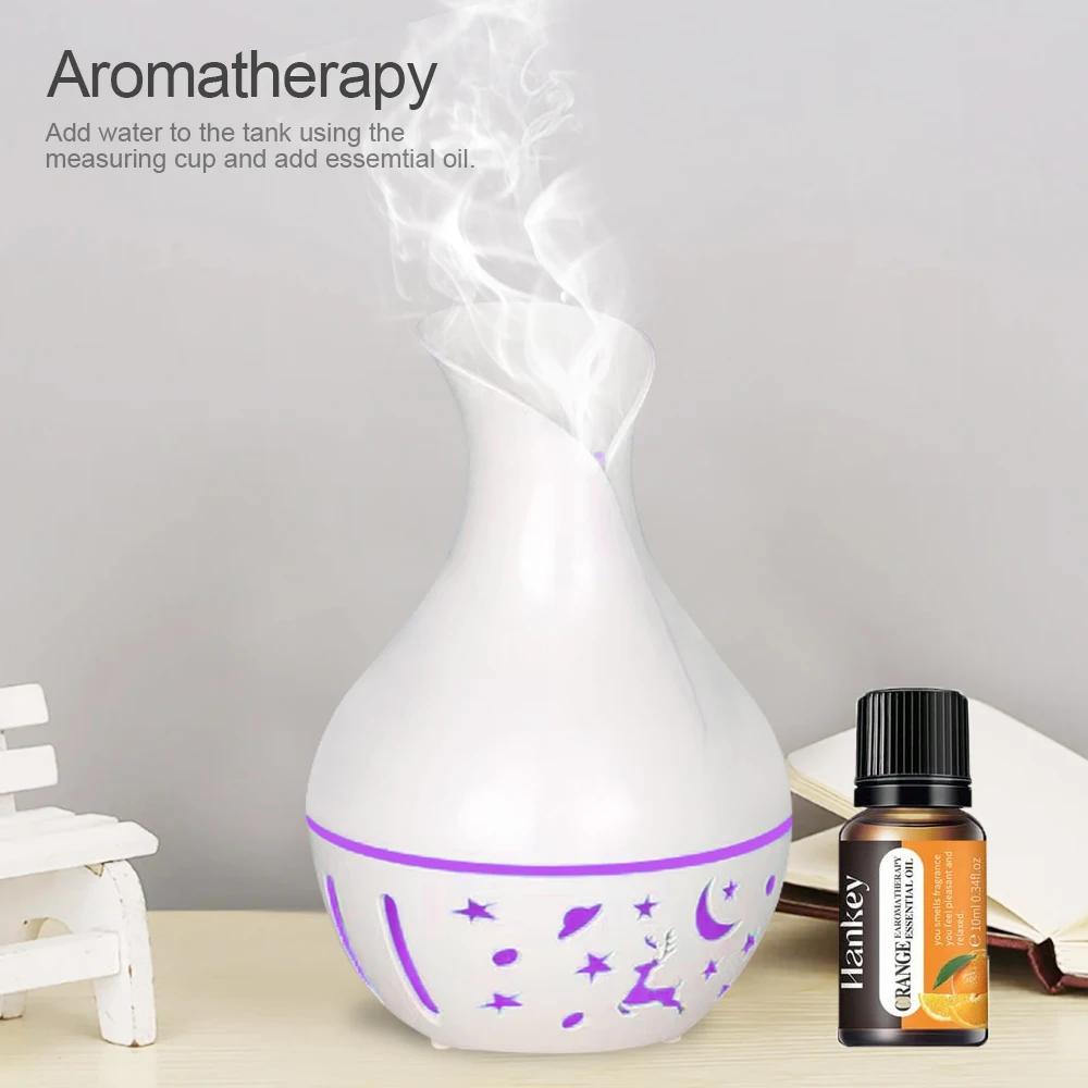 200ml Mini Ultrasonic Essential Oil Diffuser with LED Night Light, Aromatherapy Machine, Includes 2 Oils