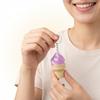 3D Printed Ice Cream Keychain Stress Relief Ice Cream Cone Sensory Fidget Key Ring Desk Toy Bag Backpack Purse Charm