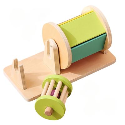 Neues Holz Montessori Spielzeug Macaron Farbe Drehtrommel Farbe Form Sortieren Zuordnen Baby Sinnesspielzeug Kleinkind Geburtstagsgeschenk