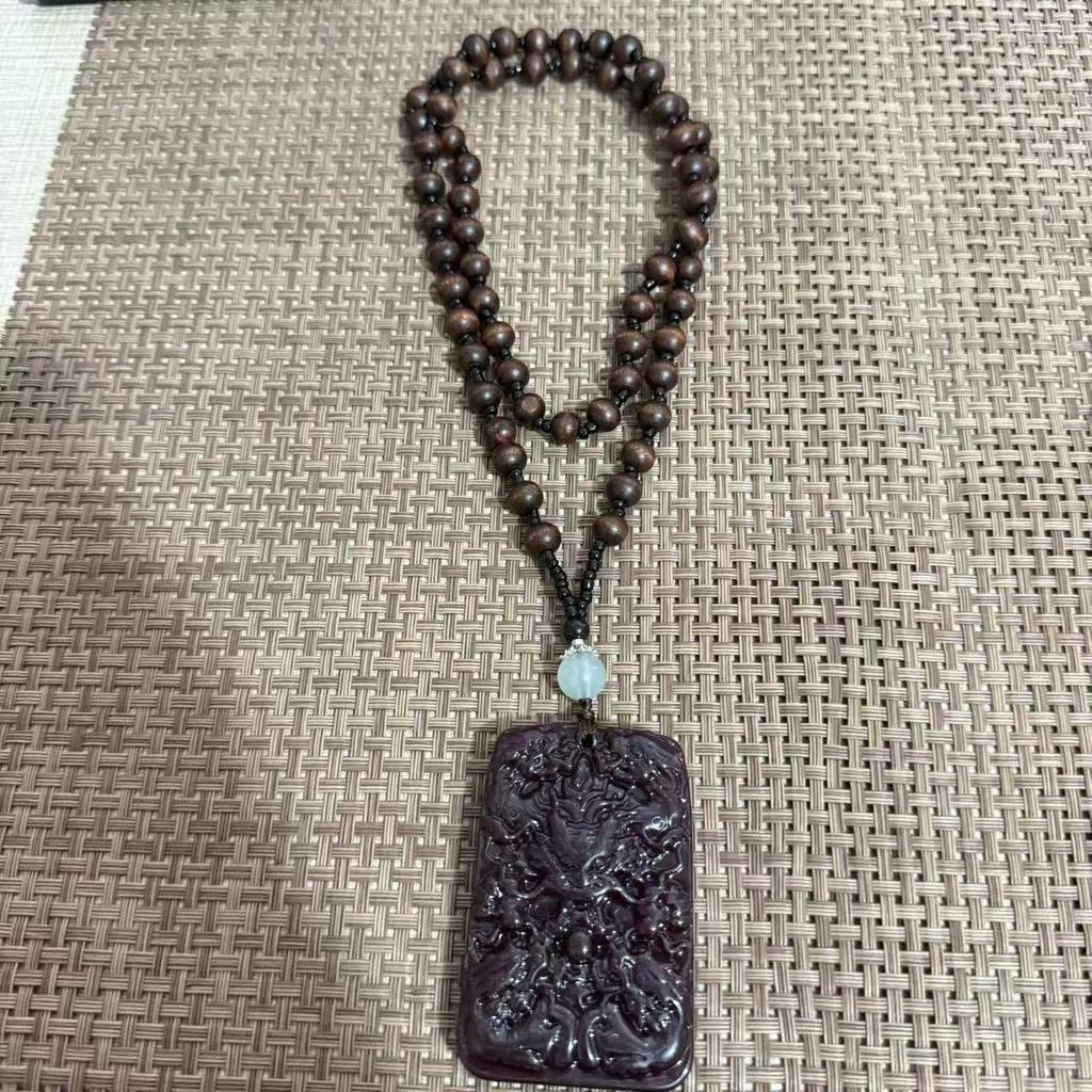 Dragon Photochromic Pendant Necklace - Red, Green, Amber Resin Acrylic Jewelry