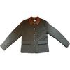 Tommy Hilfiger Вельветовая куртка с ромбовидным узором, лацканами, приталенная, легкая, теплая, хлопковая, женская, зеленая 76J5481-701-RBN