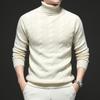 Firstview Men's Double-Ply Thickened Merino Wool Turtleneck Sweater