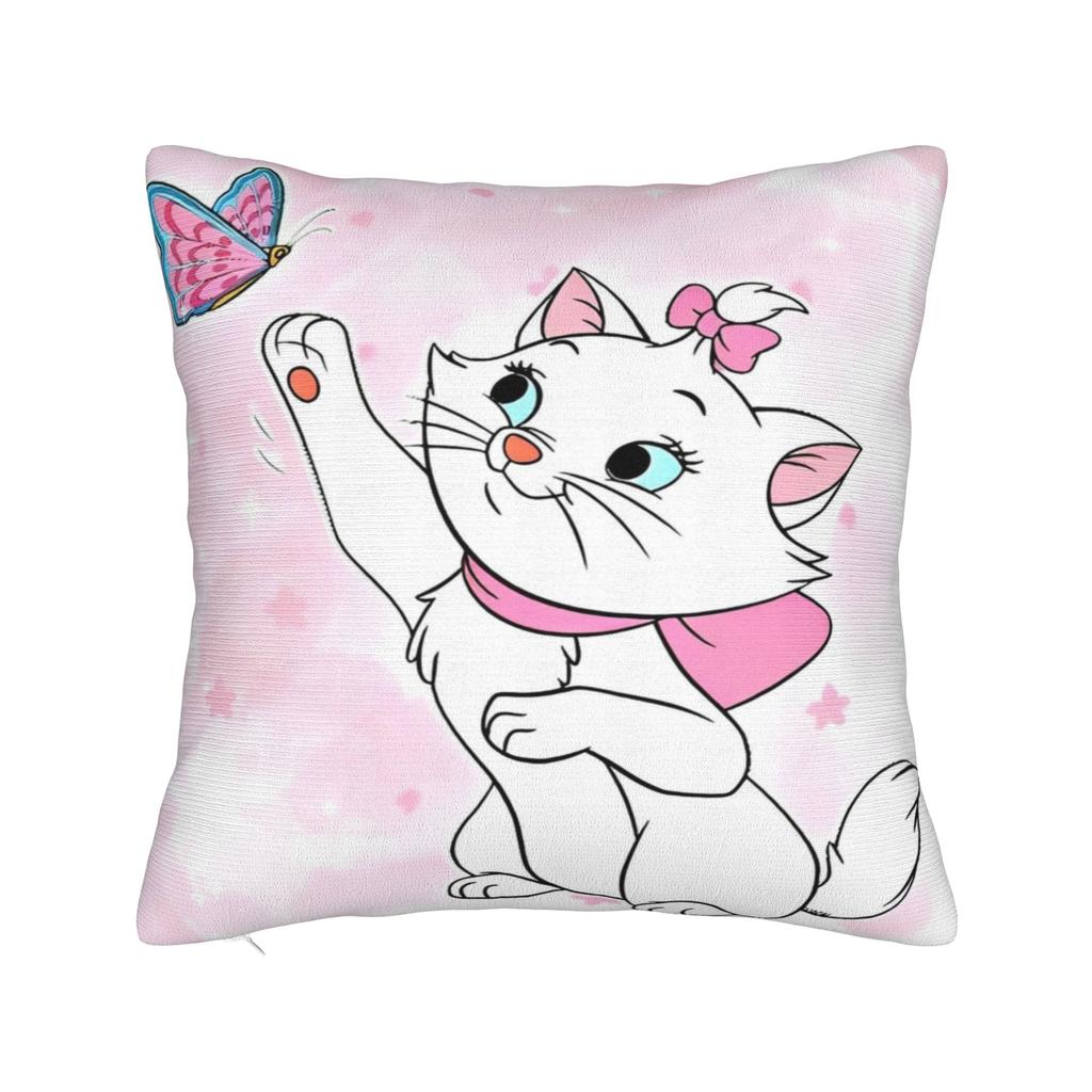 Marie Katze Cartoon Kissenbezug Polyester Kissenbezug Dekorativ Kissenhülle Zuhause Dropshipping 45*45cm