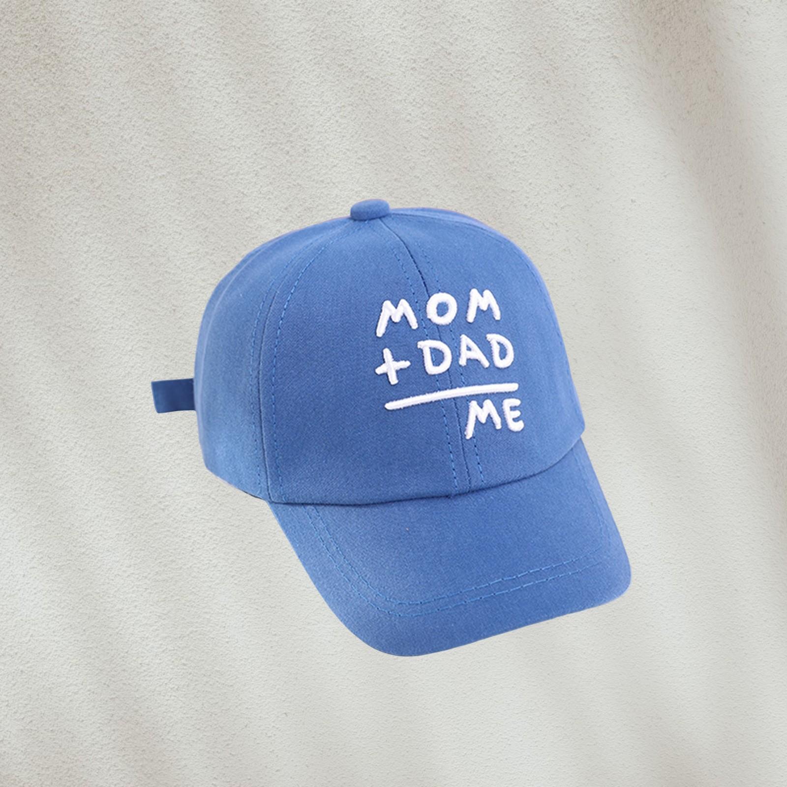 

Бейсболка с вышитыми буквами для младенцев и малышей, солнцезащитная кепка для путешествий на открытом воздухе One Size синий