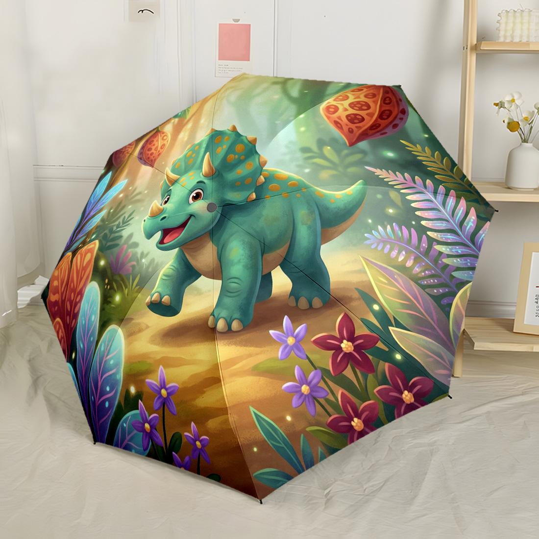 

Jungle Dragon Fantasy Compact Travel Automatic Umbrella Compact 8 Rib Design Compact Design All Season Use Elegant Umbrella