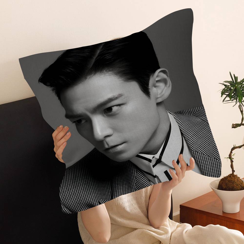 Korean Celebrity Singer T-TOP Pillow Cover Sofa Cushion Cover Home Room Decoration Children Gift