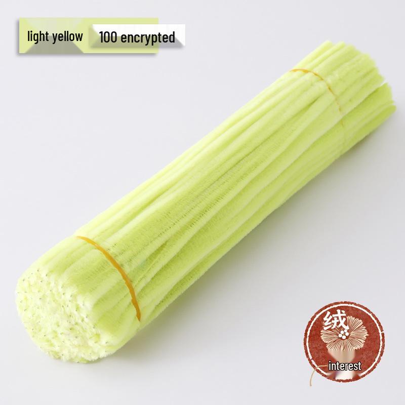 Macaron Twist Stick: Encrypted Velvet & Faux Plush Chenille Stems - DIY Mixed Color Craft Pack