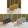 Pochette da Sera Minimalista con Decorazioni di Strass per Eventi Formali