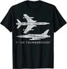 US Air Force F105 Thunderchief Fighter Bomber TShirt Premium Cotton Short Sleeve ONeck Mens T Shirt New S3XL