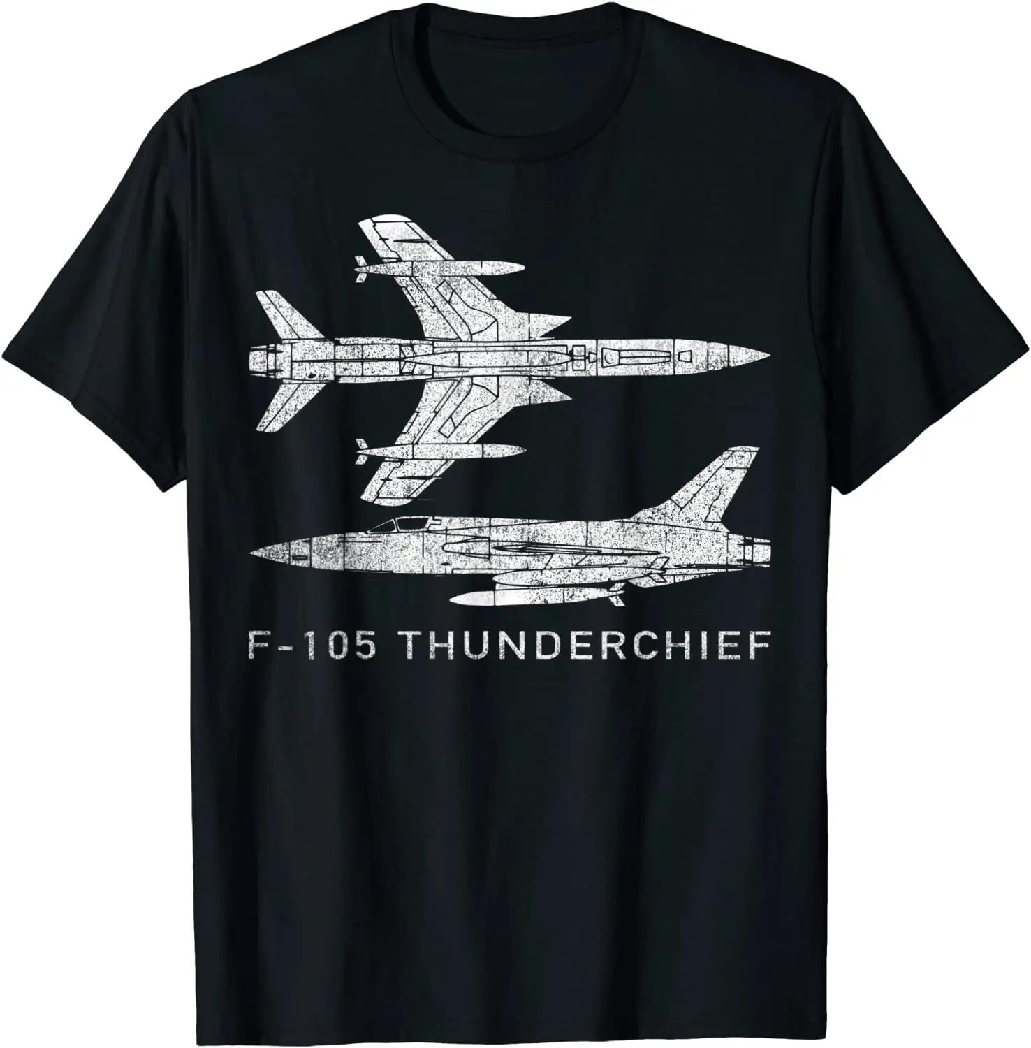 

Мужская футболка с принтом истребителя-бомбардировщика ВВС США F105 Thunderchief, премиум хлопок, короткий рукав, круглый вырез, новая, размеры S-3XL S