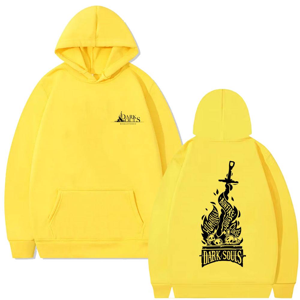 

Худи с двусторонним принтом Dark Souls для мужчин и женщин, модная готическая рок толстовка с капюшоном, мужские повседневные худи 3XL