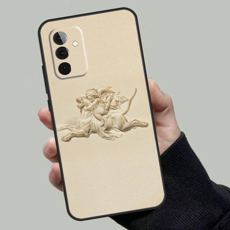 Angel Cupid Art Paint Case For Samsung Galaxy A55 A35 A15 A52 A32 A12 A16 A26 A36 A56 A53 A33 A13 A14 A34 A54 A17