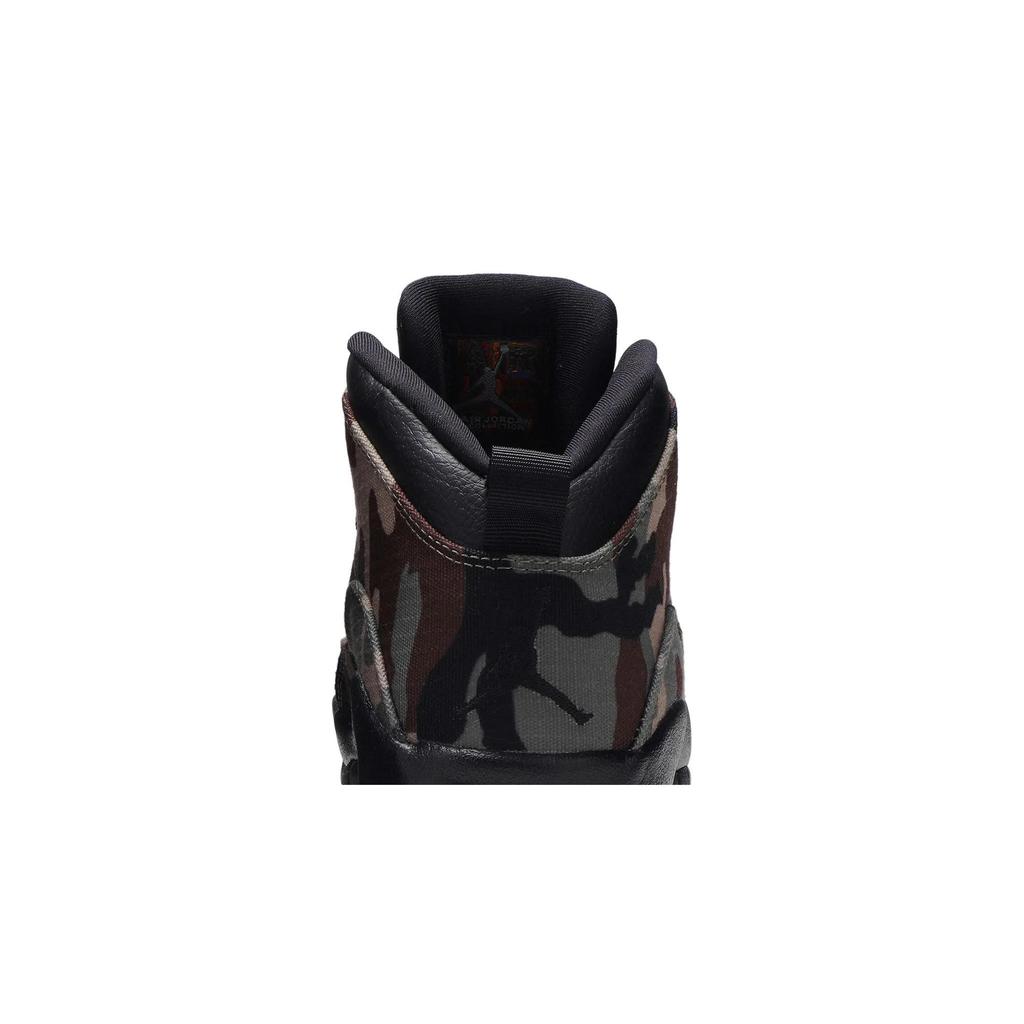 Air Jordan 10 Retro 'Woodland Camo' (Unisex) Medium Olive / Black-Dark Army-Dark Cinder Vintage Basketball Shoes 310805 201