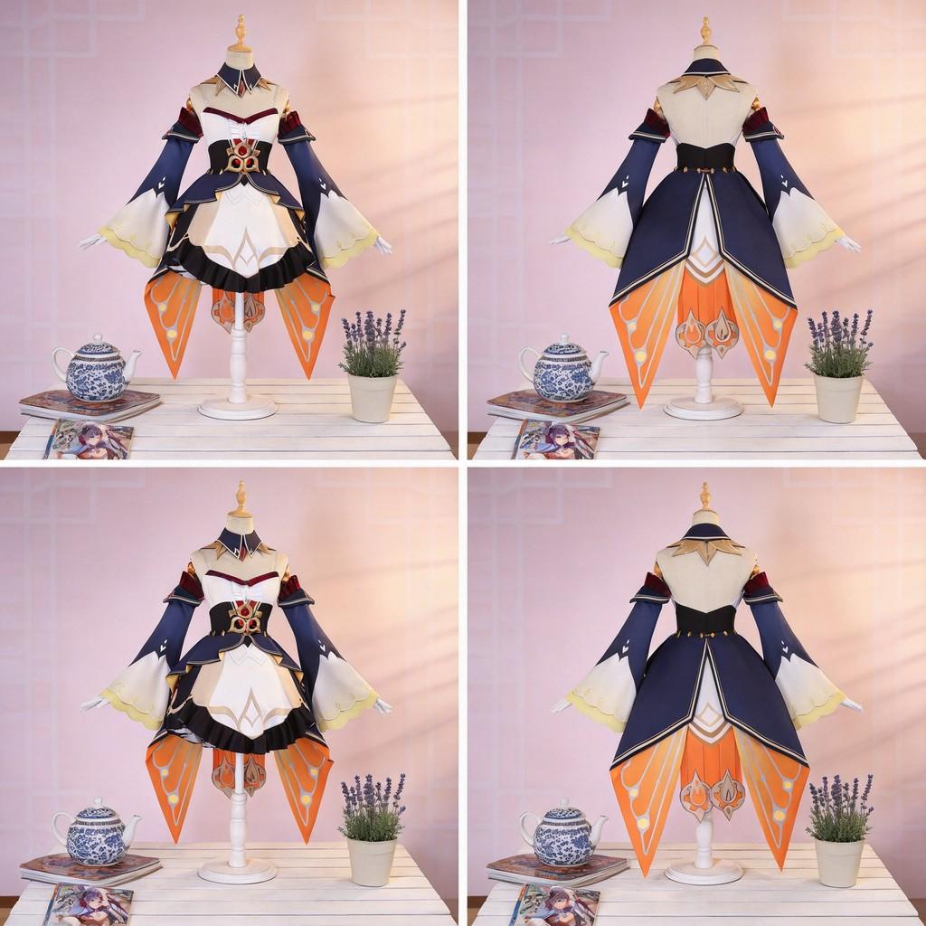 Cosplay oblek Genshin Impact z polyesterové tkaniny pro fanoušky hry