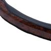 Patterned and Color-Accented Synthetic Leather Slip-On Steering Wheel Cover