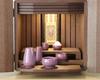 Ceramic Buddhist Altar Equipment Perfect for a Mini Buddhist Purple "Momiji" 6-piece Set, Altar,