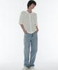 Loose Straight Denim Pants [Sky Blue]