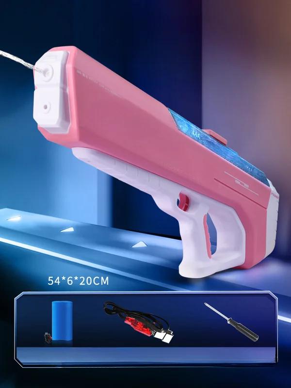 Powerful Squirt Automatic Water Suction Water Blasters for Kids Gift Large Electric Gun Laser Water Night Water Gun for Adults