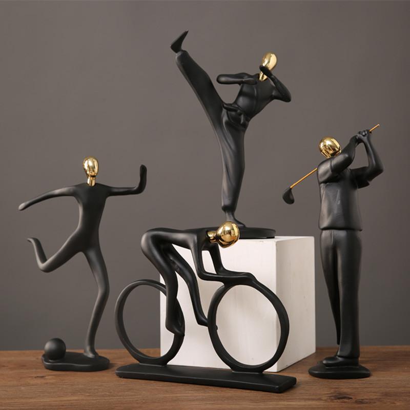 Sports Athlete Resin Sculpture For Living Room Desk Gift For Friends Family Colleagues