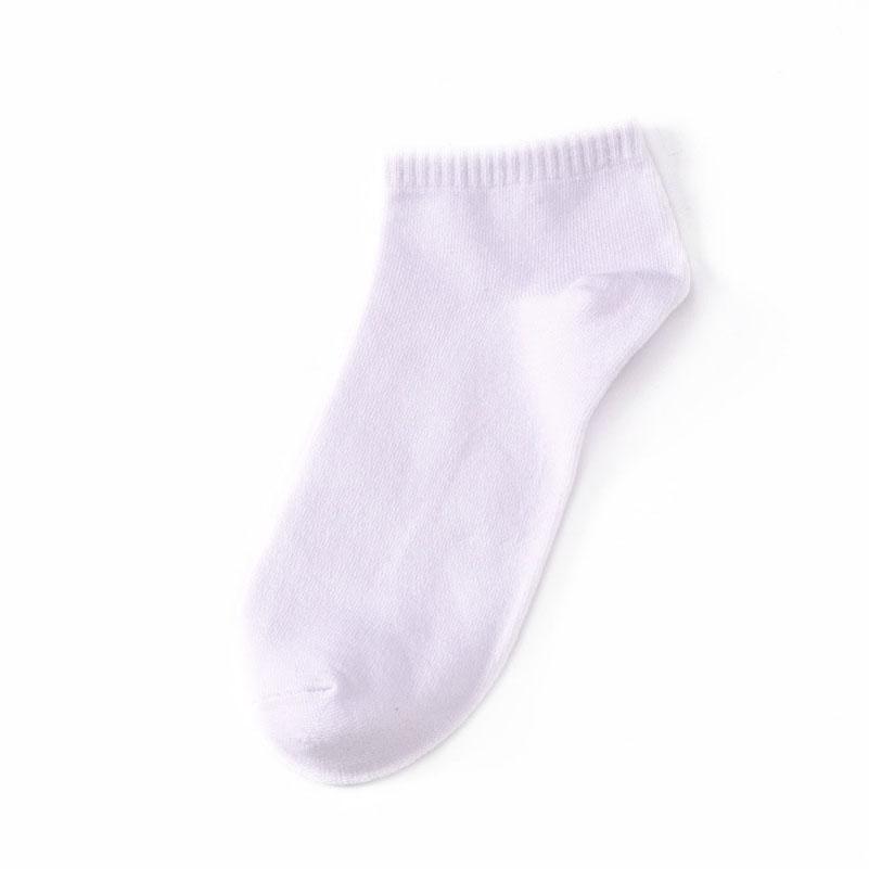 LKWDer 5 Pairs Large Big Plus Size 46,47,48 Mens Socks Business Casual Ankle Socks All-match Pure Color Cotton Calcetines Hombre