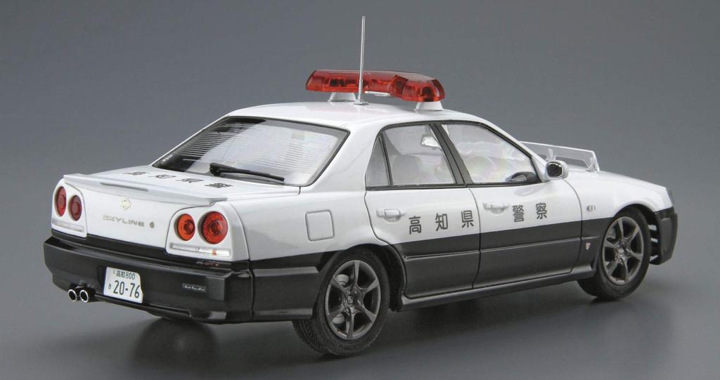 Aoshima Bunka Kyozaisha The Model Car Series SP Nissan ER34 Skyline Patrol Car 2001 Plastic Model 1/24