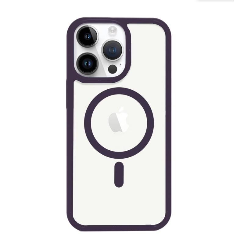 Apple 16 Pro Magnetic Anti-Drop Skin-Feel Acrylic Case for iPhone 15