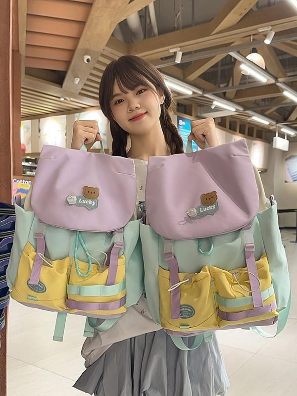 Stylish Japanese Collapsible Backpack With Waterresistant Nylon For Travel And School Use