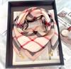 Chic Autumn/Winter Silk Scarf with Magnetic Golden Ball Clasp – Korean Style Neck Warmer