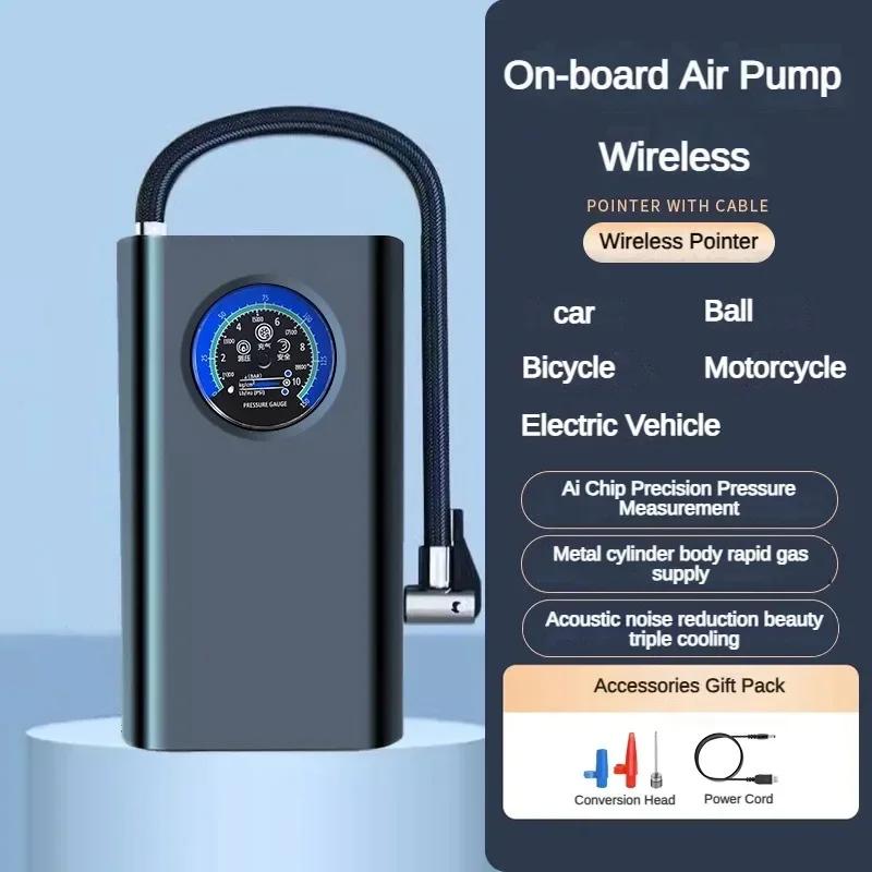 Portable Electric Bike Pump Tire Fast Wireless Inflator Mini Electric Pump Bicycle Inflator for Motorcycle Electric Vehicle Ball