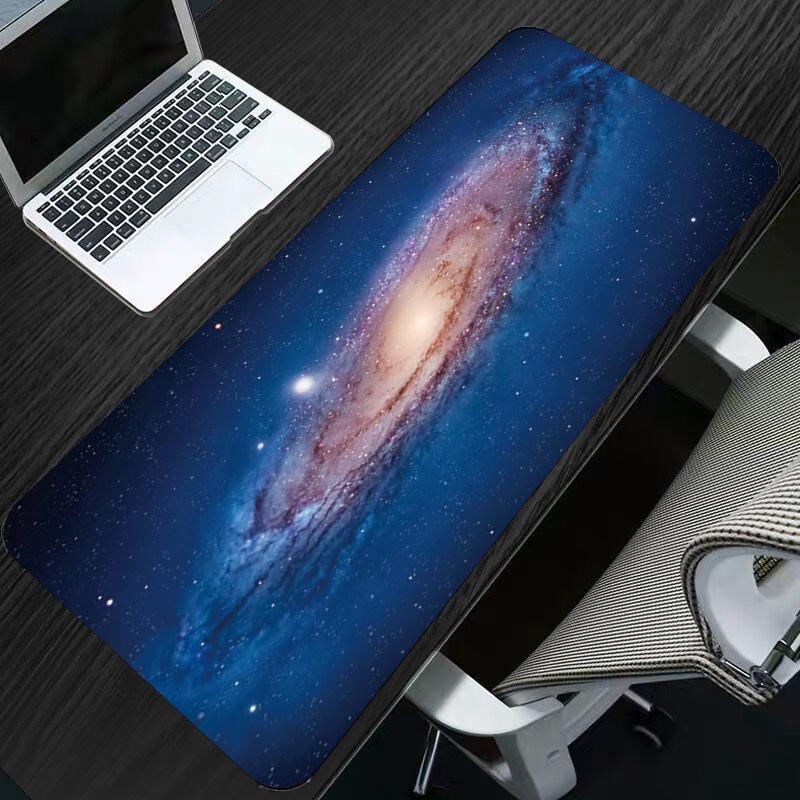 Blue Star Sky Tappetino Per Mouse Grande 80x30 Cm, Tappetino Da Scrivania Per Gaming Con Base Antiscivolo, Protezione Scrivania Elegante Per Casa E Ufficio