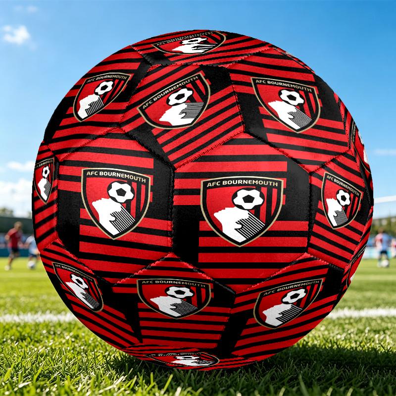 1pc AFC Bournemouth Pattern Size 5 Football, Durable Soccer Ball for Daily Training Game Play Outdoor Sports, Ideal Gift for Family