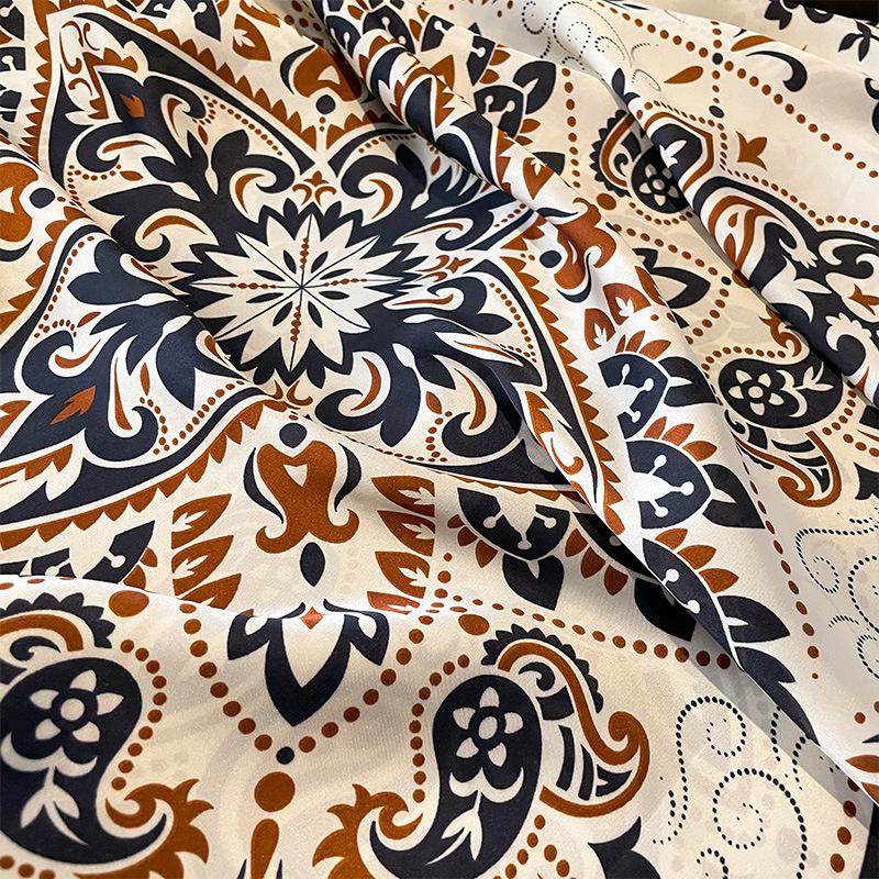 180*90cm Luxury Brand Women Summer Silk Scarves Shawl Lady Wrap Soft Female Europe Designer Beach Bandanna foulard muffler pareo