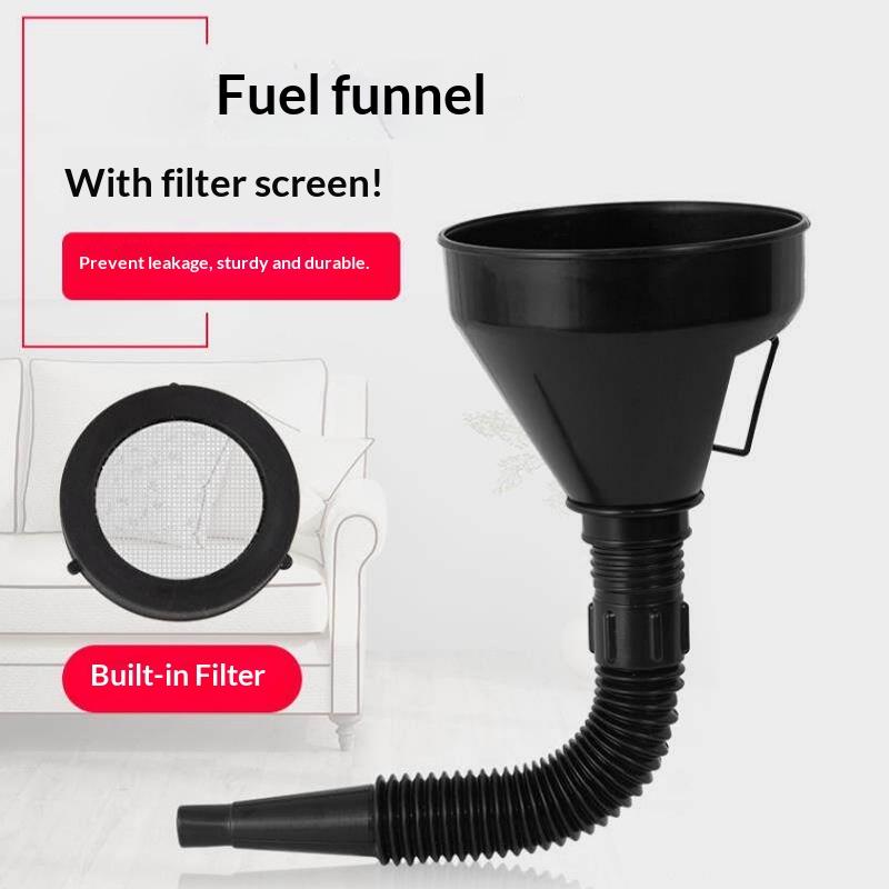 2-in-1 Betankungstrichter mit Sieb Ausgießer für Öl Wasser Kraftstoff Benzin Diesel Benzin für Auto Auto Motorrad Fahrrad LKW ATV