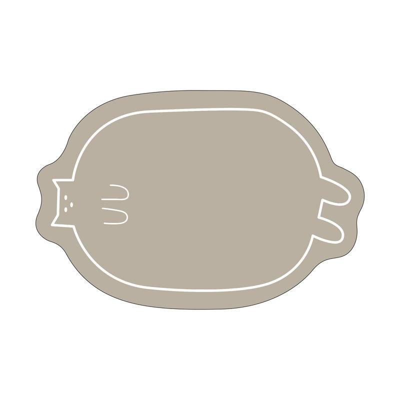 Cartoon Cat Home Bathroom Anti Slip Mat Semi Circular Wear Resistant Water Absorbing Floor Mat Bathroom Door Diatom Mud Floor Mat