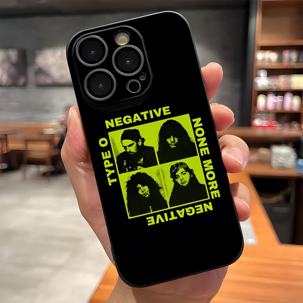 Rock Band Type O Negative Phone Case For IPhone 17 Pro Max 15 Pro 16 14 Plus 12 13 Mini 11 Pro Shockproof Soft Cover