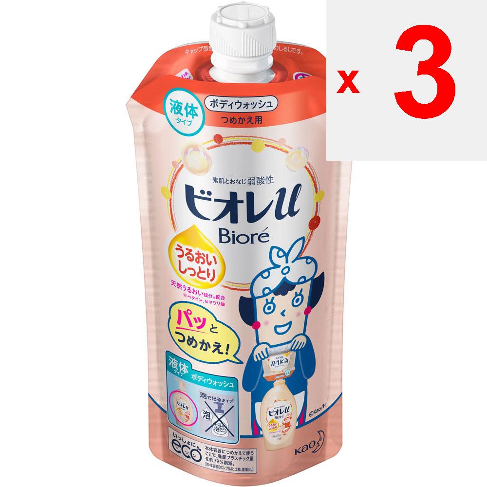 KAO Biore U Biore U Moisturizing Refill 340mL General Purpose (Biore II) Body Soap Apply an Appropriate Amount To a Damp Towel or Sponge, Lather and W
