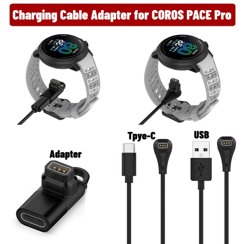Type C Charger Adapter USB C Charging Charger Adapter Converter Type C Cable Charging Converter for COROS PACE Pro Smartwatch